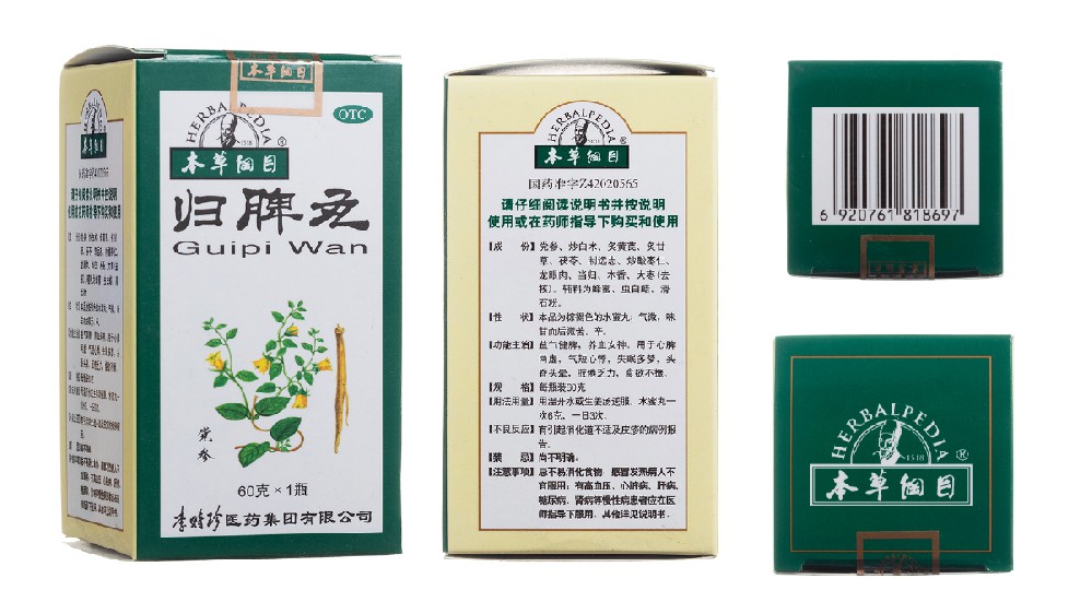 归脾丸（本草纲目）